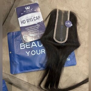 Moca 2X6 HD human hair lace closure NWT